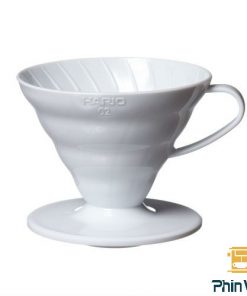 Phễu lọc cà phê Hario V60 sứ trắng 02
